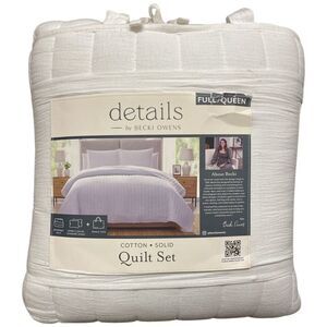 details by Becki Owens Cotton Gauze Quilt Set, 3 Piece, Full/Queen - White